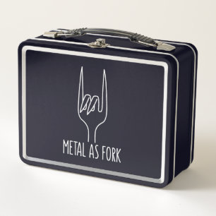 Metal wie Gabel Funny Rock on Kitchen Design Metall Brotdose