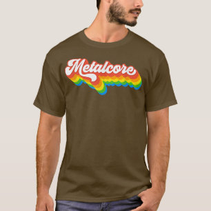 Metalcore-Musik - Lustiger Punk-Thrash-Regenbogen- T-Shirt