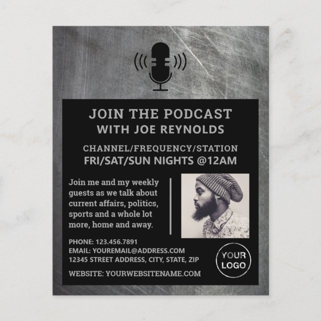 Metaleffekt, Podcaster, Podcast Flyer (Vorne)