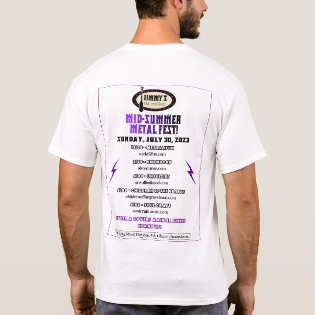 MetalFest2023 T-Shirt (Rückseite)