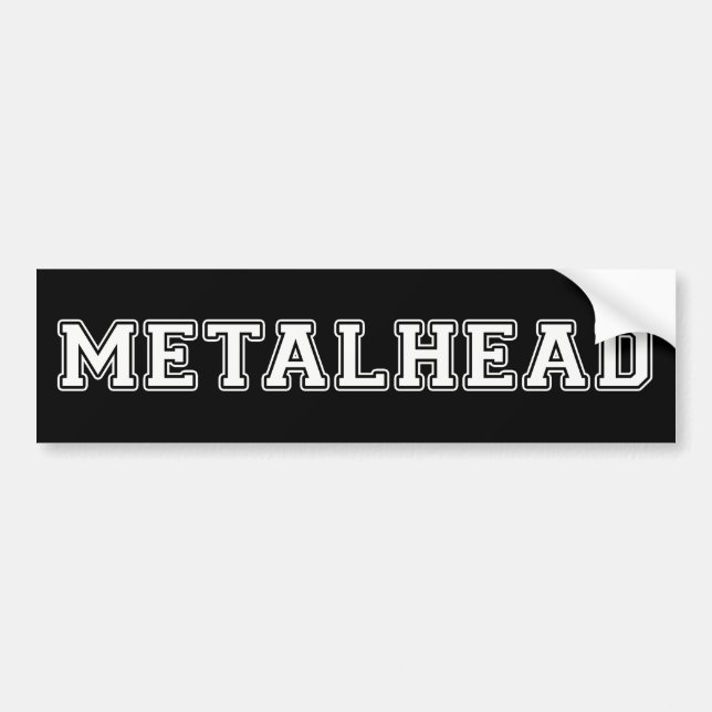 Metalhead Autoaufkleber (Vorne)