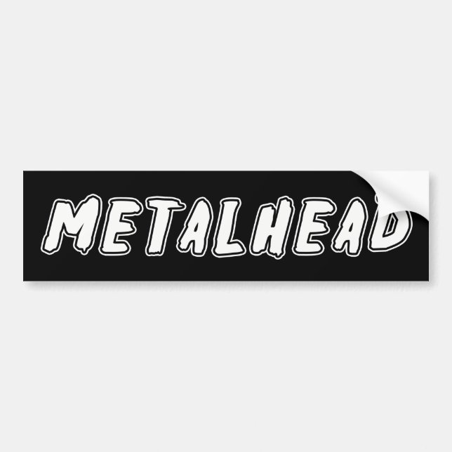 Metalhead Autoaufkleber (Vorne)