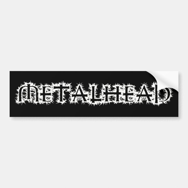 Metalhead Autoaufkleber (Vorne)