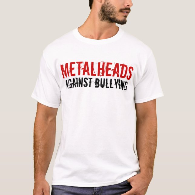 Metalheads gegen die Einschüchterung T-Shirt (Vorderseite)