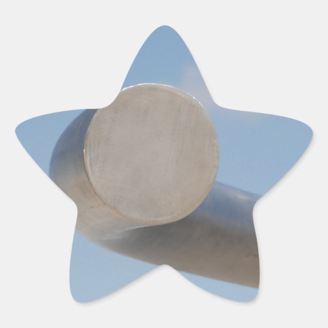 Metalic Blue Skies Stern-Aufkleber (Vorderseite)