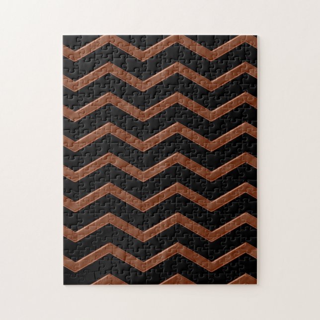 Metalic Bronze Zig Zag Muster (Vertikal)