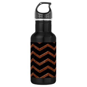 Metalic Bronze Zig Zag Muster Edelstahlflasche