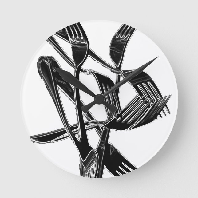 Metalic Runde Wanduhr (Vorderseite)