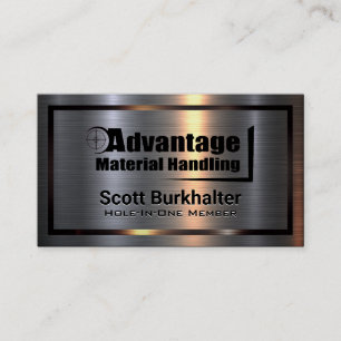 Metall Aluminium   Advantage Material Handling Visitenkarte
