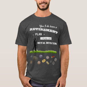 Metall, das Ruhestandsplan ermittelt T-Shirt