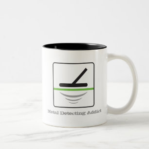 Metall, das Süchtigen ermittelt Zweifarbige Tasse