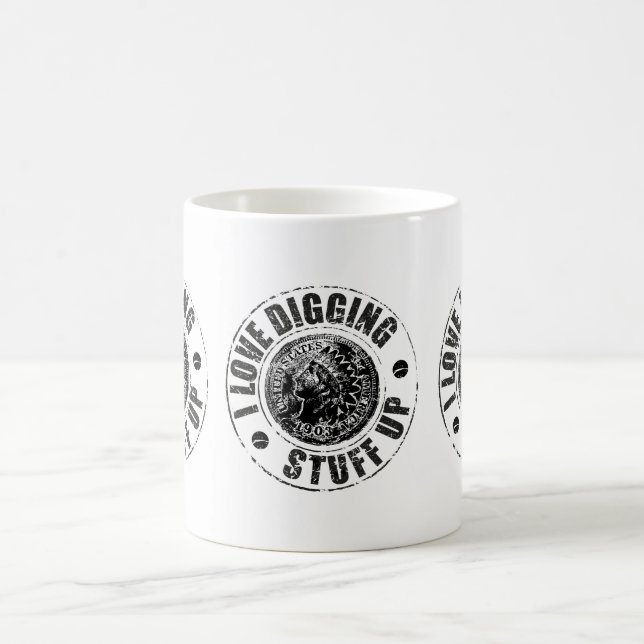 Metall, das Tasse, ein ideales Geschenk ermittelt Kaffeetasse (Mittel)