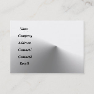 Metall glatt visitenkarte