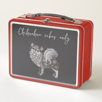 Metall-Lunchbox Chihuahua Vibes Metall Brotdose