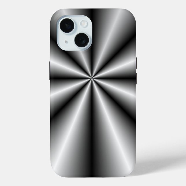 Metall: Metallgestelle und -rollen iPhone 15 Hülle (Rückseite)