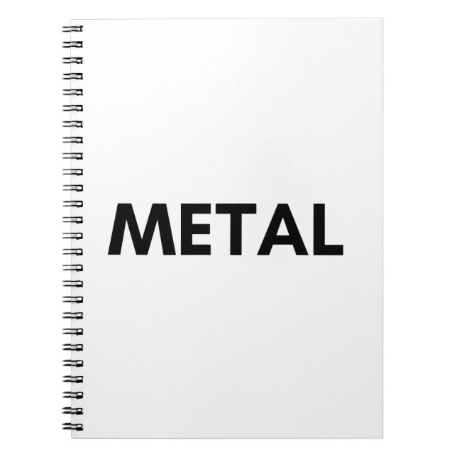 Metall Notizblock (Vorderseite)