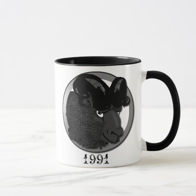 Metall-RAM Tasse (Rechts)