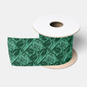 Metall-Rose 19-Jade Green-RIBBON SPOOL Satinband