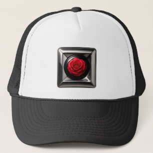 Metall-Rosen-Kunst Truckerkappe