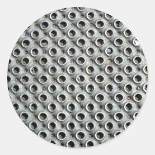 METALL RUNDER AUFKLEBER