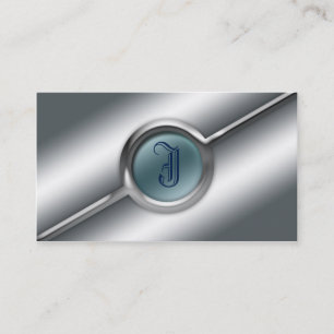 Metall-und Glas-Visitenkarte-Monogramm-Schablone Visitenkarte