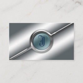 Metall-und Glas-Visitenkarte-Monogramm-Schablone Visitenkarte