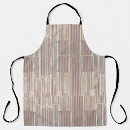 Metall und Holz Schürze