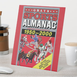 Metall-Wandkunst Sport-Almanach Sockelschild