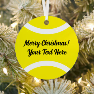 Metall-Weihnachtsgeschenk für Tennisspieler Ornament Aus Metall