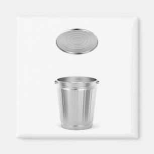 MetallAbfalleimer mit Deckel Magnet