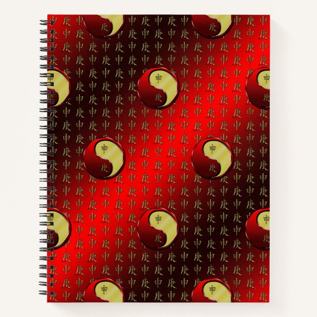 Metallaffe Notizbuch (Vorderseite)