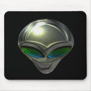 Metallalien-Kopf 02 Mousepad