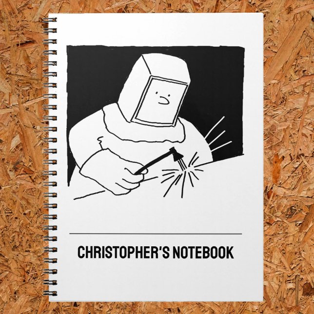 Metallarbeiter, Blacksmith oder Welder-Notebook Notizblock (Von Creator hochgeladen)
