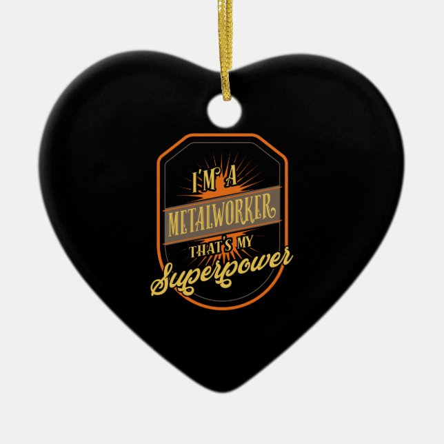 Metallarbeiter Keramik Ornament (Vorne)