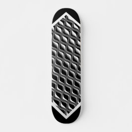 Metallaugen-Schwarz-Illusions-kundengerechte Skateboard