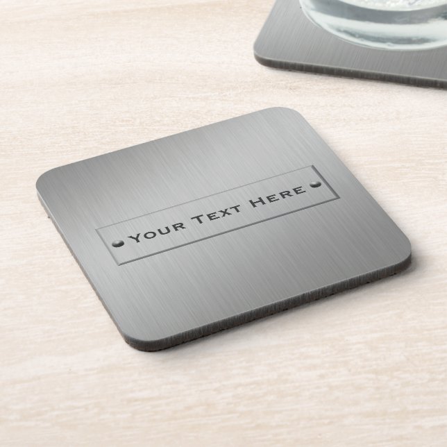 Metallblick-Gewohnheits-Untersetzer Untersetzer (Linke Seite)