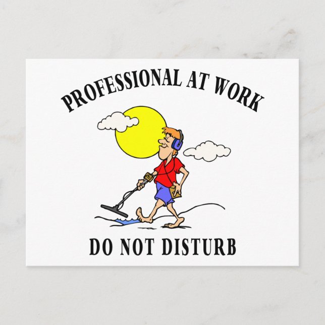 Metalldetektion Postkarte (Vorderseite)