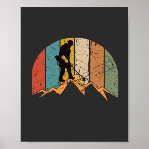 Metalldetektion Vintag Poster