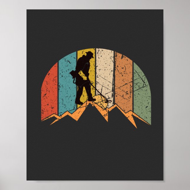 Metalldetektion Vintag Poster (Vorne)