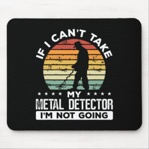 Metalldetektion Vintager Schatzsucher Mousepad