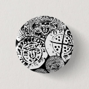 Metalldetektor-Geschenk, Hammermünze Button