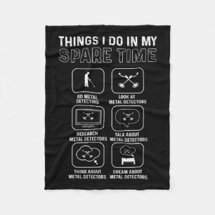 Metalldetektor. Relische Jagd. Metalldetektion Fleecedecke