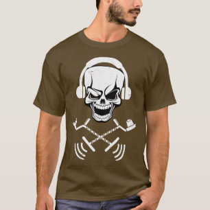 Metalldetektor-Schädel T-Shirt