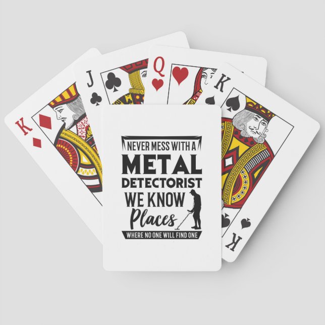 Metalldetektor Spielkarten (Rückseite)