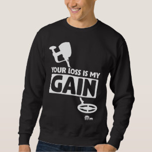 Metalldetektor Strandmünzen Schatzsuche Sweatshirt