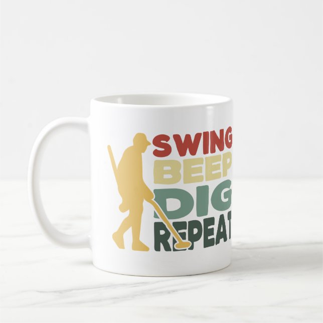 Metalldetektor Tasse Swing Beep Dig Wiederholung F (Links)