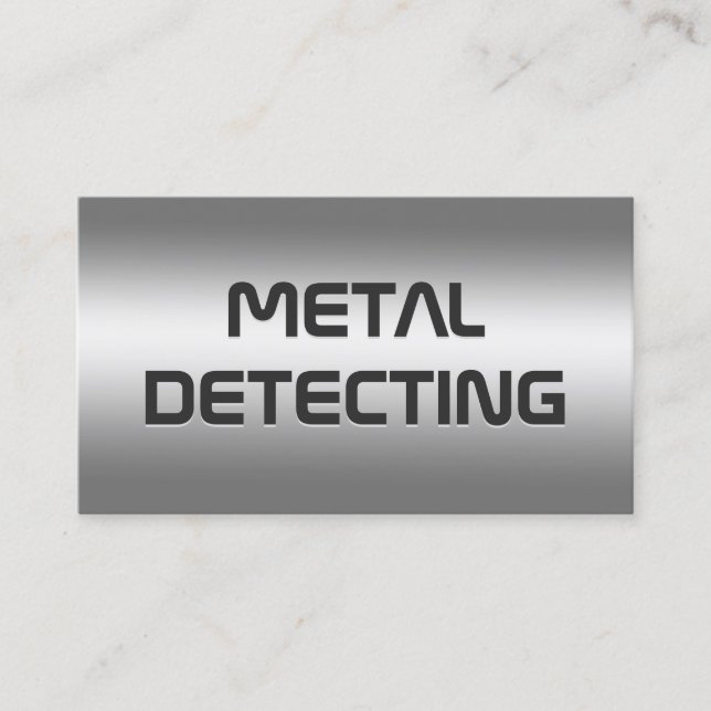 Metalldetektor Visitenkarte (Vorderseite)