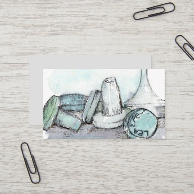 Metalldetektor von Flaschenhaltern aus Glas Visitenkarte (Vorderseite/Rückseite Beispiel)