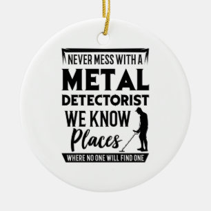Metalldetektorist Keramik Ornament