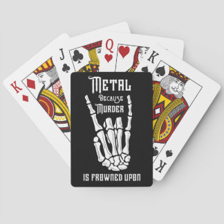 Metalle, nicht Mörderkarten Spielkarten